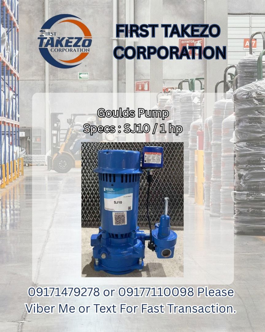 Goulds Pump Specs: SJ10 / 1 hp (Category: Construction Tools & Equipment) located in Manila. Submitted by joeyroque09 (Listing ID 1465237410, Image 1). Description: Goulds Pump Specs: SJ10 / 1 hp.
