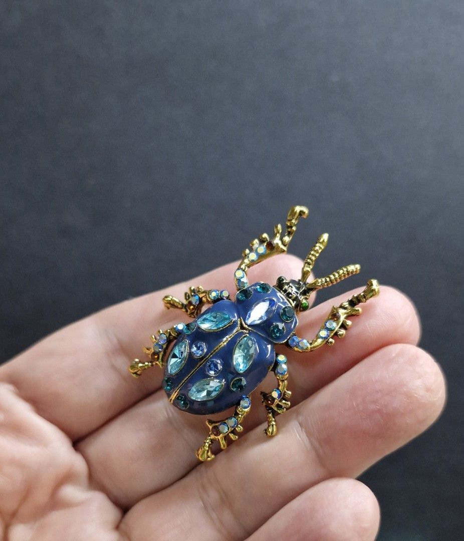 Ground Beetle Brooch (Category: Brooches) located in Taguig. Submitted by mommaschoice (Listing ID 1465342270, Image 2). Description: Brand new Unisex use Adorned w/ rhinestones Adds elegance to one's outfit Lightweight won't damage the fabric Ships nationwide.