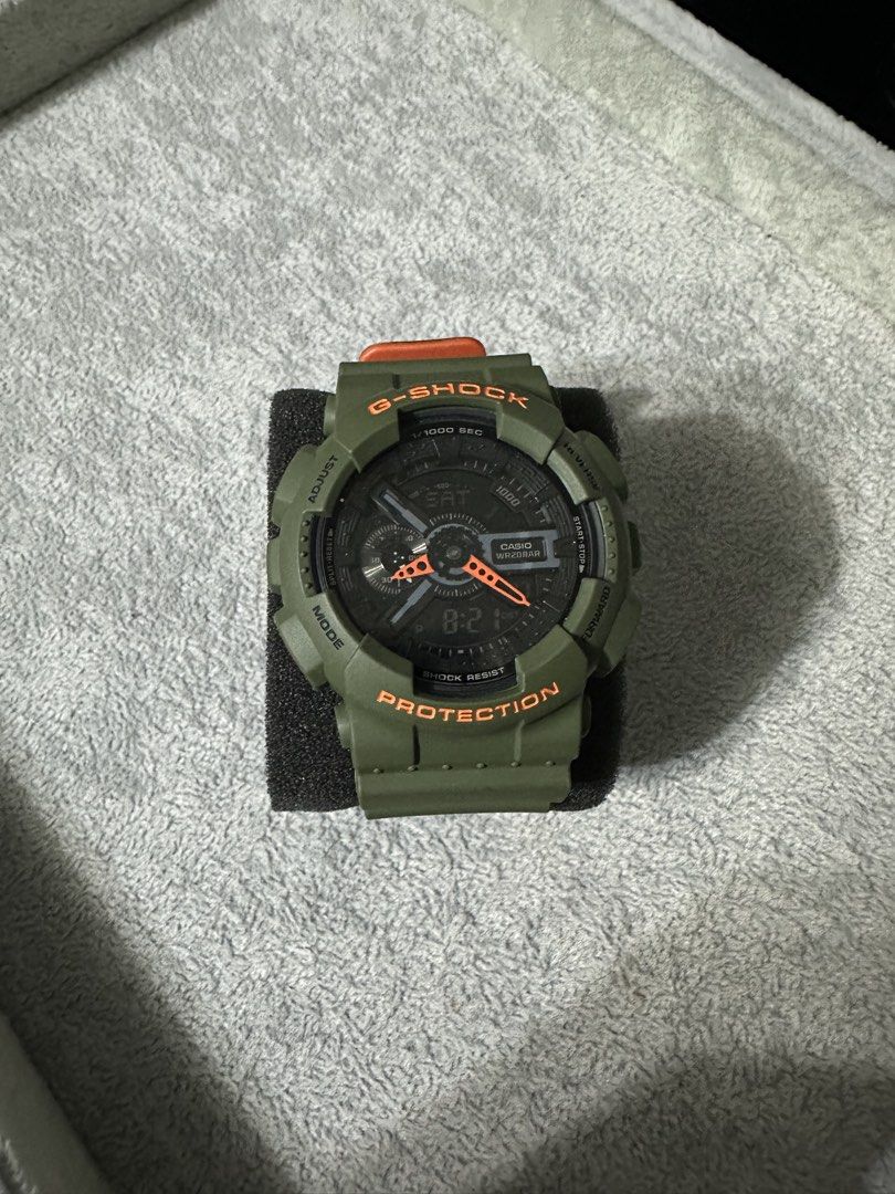 Gshock GA-110LN-3AJF (Category: Men's Watches) located in Manila. Submitted by alenlibuna34716 (Listing ID 1465172617, Image 1). Description: Gshock GA-110LN-3AJF Price: 4500 only (nego for sure buyer) With Original Tincan and Tag and Manual Ready to wear Shipping: J&T / LBC (COD or COP) available Location Tarlac City and Lapaz Tarlac for meet up A Disclaimer: Pre-owned watch. Expect minor signs of usage. *DM if interested - first come, first ser