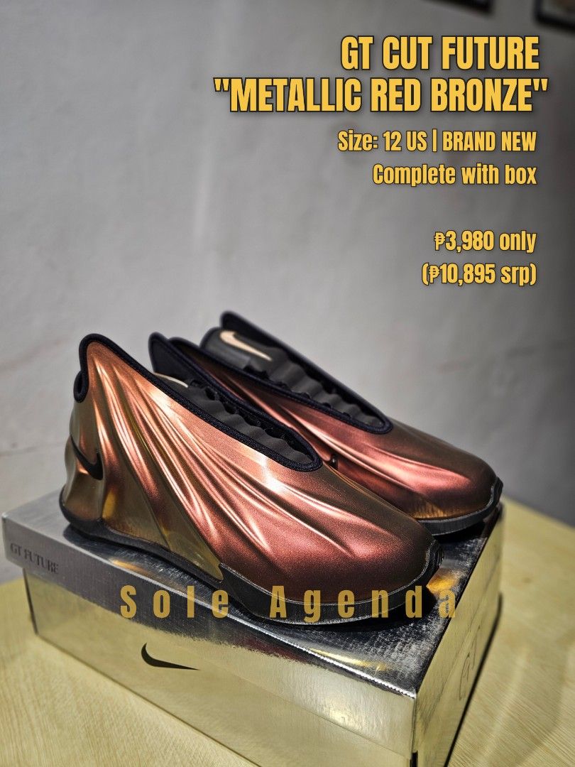 GT Cut Future "Metallic Red Bronze" (Category: Sneakers) located in Manila. Submitted by ejjjjj09 (Listing ID 1465220215, Image 1). Description: ⚡SALE or TRADE + CASH⚡ GT Cut Future "Metallic Red Bronze" Size: 12 US | BRAND NEW Complete with box ₱4,480 only (₱9,840 srp) Payment First (No COD / No COP) 📍 Pin: Sole Agenda 🤝 Meetup: Townsville Sabang, Dasmariñas, Cavite 📦 Shipping: Lalamove or J&T #SoleAgenda #OriginalShoes #AuthenticShoes #Baske
