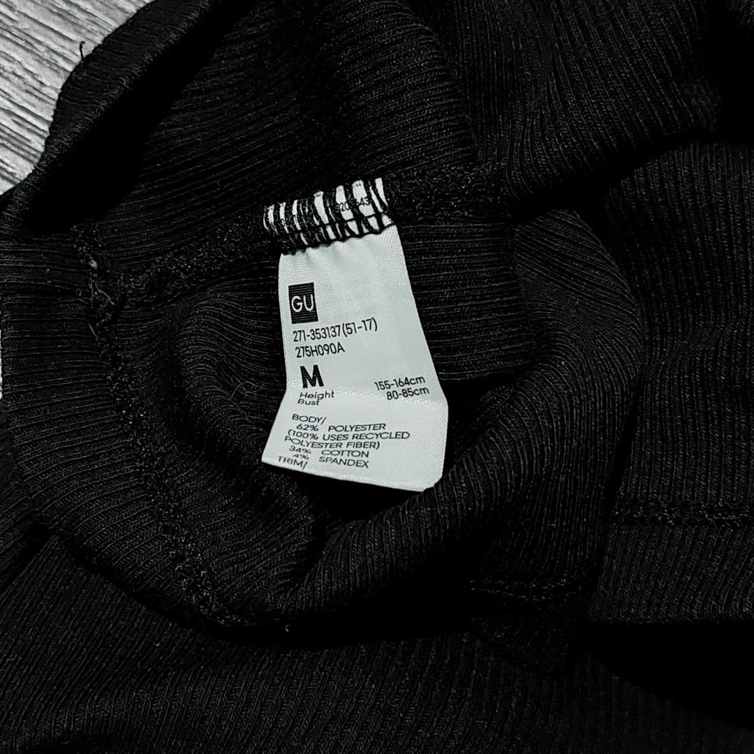 GU ribbed tank top (Category: Sleeveless) located in Caloocan City. Submitted by jensapparel (Listing ID 1465270648, Image 3). Description: built in bra no issue, flaws.