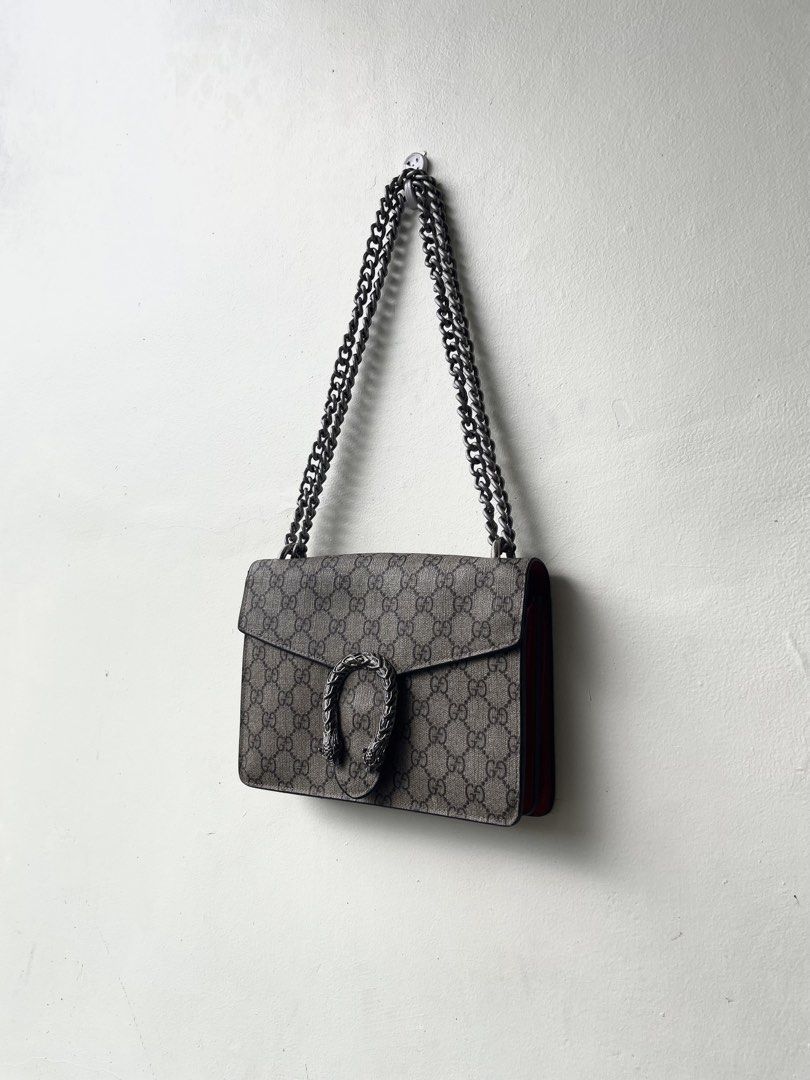 Gucci GG Monogram Dionysus Bag (Category: Shoulder Bags) located in Butuan. Submitted by prestigephilippines (Listing ID 1465174185, Image 2). Description: Searchable code Excellent condition Size medium Minimal issue (sign of use) Shipping worldwide 🌍.