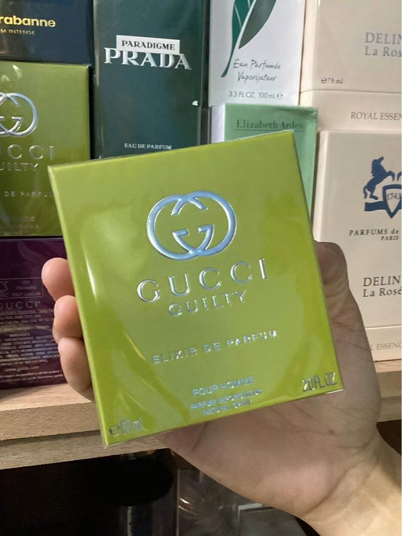 GUCCI GUILTY ELIXIR POUR HOMME | PREMIUM QUALITY (Category: Fragrance & Deodorants) located in Quezon City. Submitted by embere_shop (Listing ID 1465381305, Image 1). Description: 📌 Perfect for yourself or as a gift! ✨ Whether you’re treating yourself or looking for a gift for birthdays and any special occasion, this is a great choice. 💗 The scent is very close to 0G and long-lasting, perfect if you want something that smells premium without go