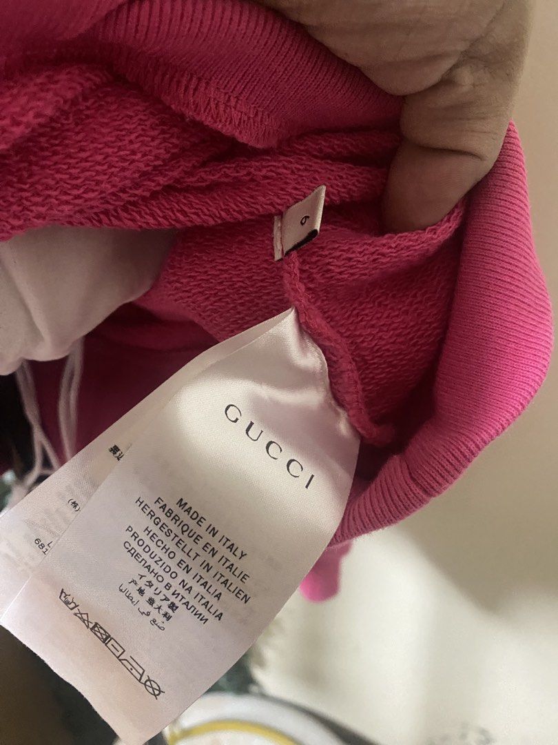 Gucci jacket with hoodie (Category: Luxury Apparel) located in Manila. Submitted by avathriftedcloset (Listing ID 1465333940, Image 2). Description: 4-6 yrs old.