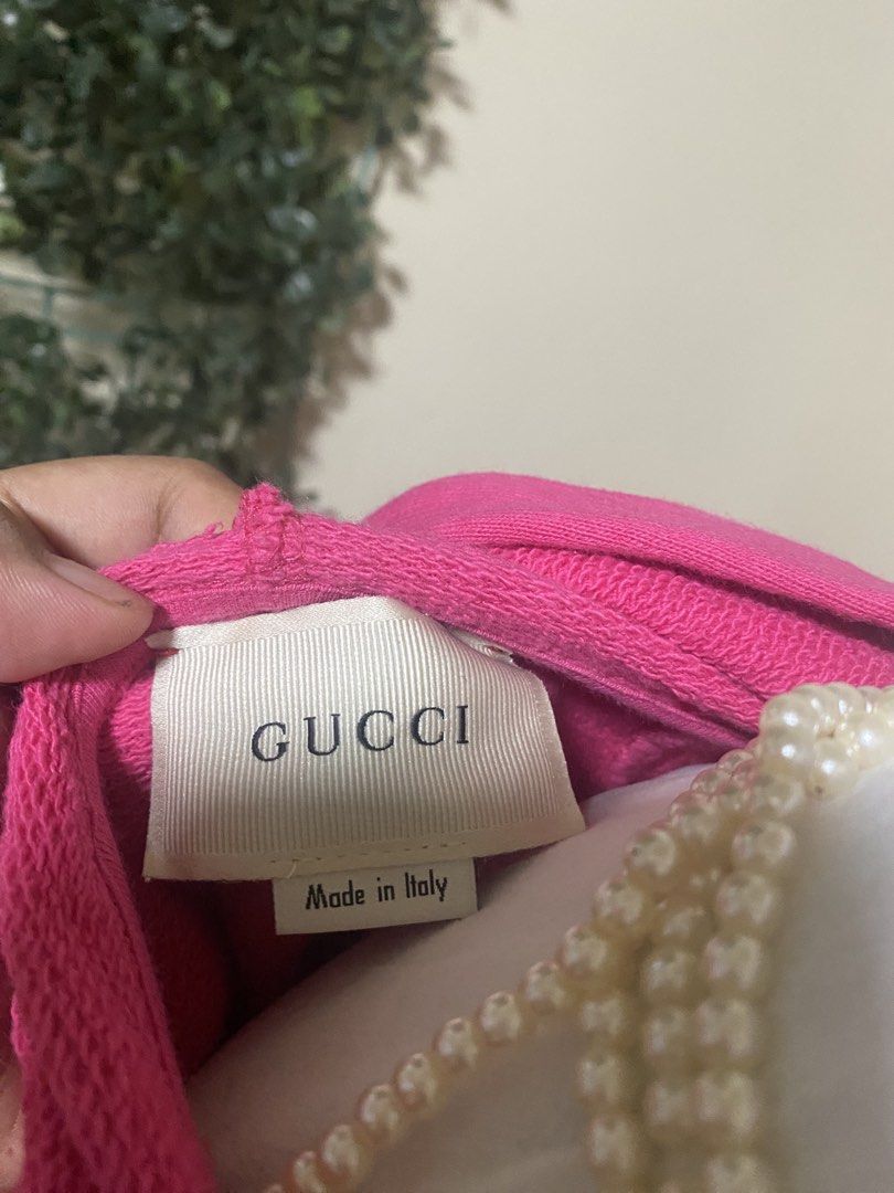 Gucci jacket with hoodie (Category: Luxury Apparel) located in Manila. Submitted by avathriftedcloset (Listing ID 1465333940, Image 3). Description: 4-6 yrs old.