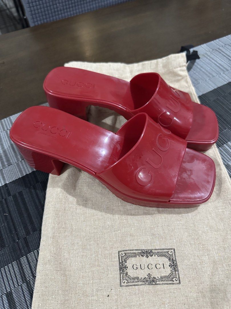 Gucci mid heels (Category: Flats & Sandals) located in Marikina City. Submitted by georgiaprelovestuff (Listing ID 1465271963, Image 2). Description: size 35 PLEASE READ BEFORE MAKING AN OFFER: 🔹No inclusions since this is preloved 🔹NO to low ballers please 🔹NO meetups due to busy schedule 🔹If you make an offer, please get the item let's not waste each other's time 🔹NO return NO exchange NO cancellation 🔹Please manage your expectation since
