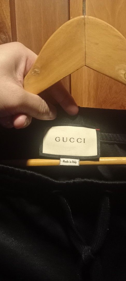 Gucci Technical Jersey Black Shorts (Category: Shorts) located in Manila. Submitted by worldgearph (Listing ID 1465271635, Image 3). Description: Gucci track shorts in black. Shorts are in good condition, minimal fluff buttons are still intact jp rizal makati area.