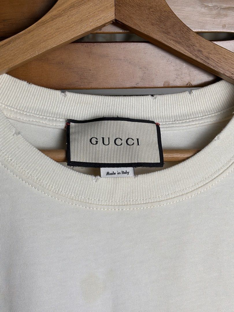 Gucci x richard hell (Category: Luxury Apparel) located in Santa Rosa. Submitted by shop818 (Listing ID 1465224573, Image 3). Description: Complete tags Distressed design .