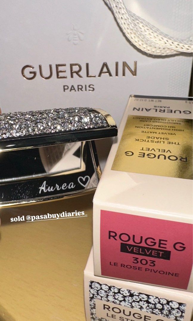 Guerlain Lipstick with FREE Engraving (Category: Makeup) located in Manila. Submitted by pasabuydiaries_ (Listing ID 1465359309, Image 1). Description: hii! for guerlain with free engraving, free gift box, and free mall samples! initial deposit po is 1900. the price po is 5100. eta to ph is 3-4 weeks upon ordering :).