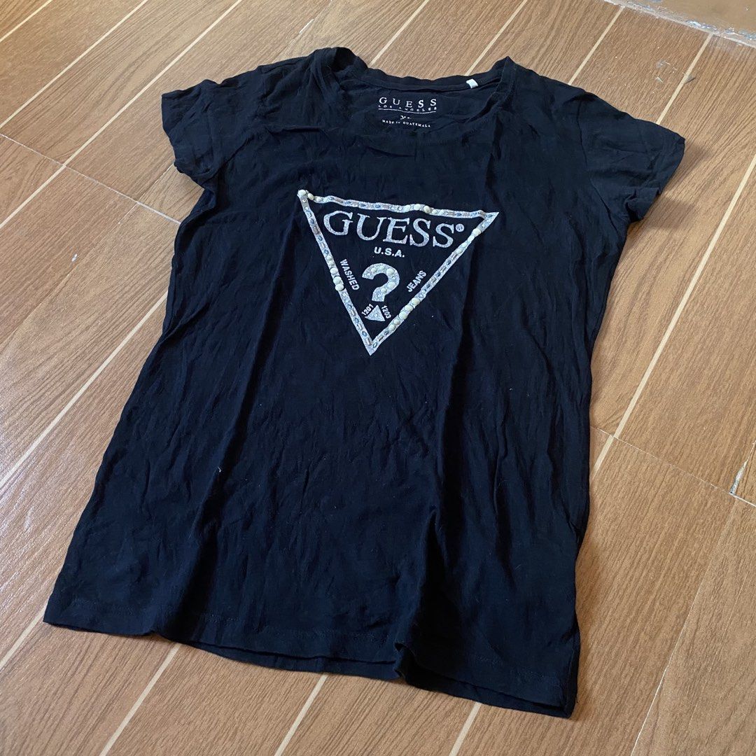 guess top (Category: Shirts) located in Paete. Submitted by fat.archives (Listing ID 1465305815, Image 1). Description: bust 19 length 25.