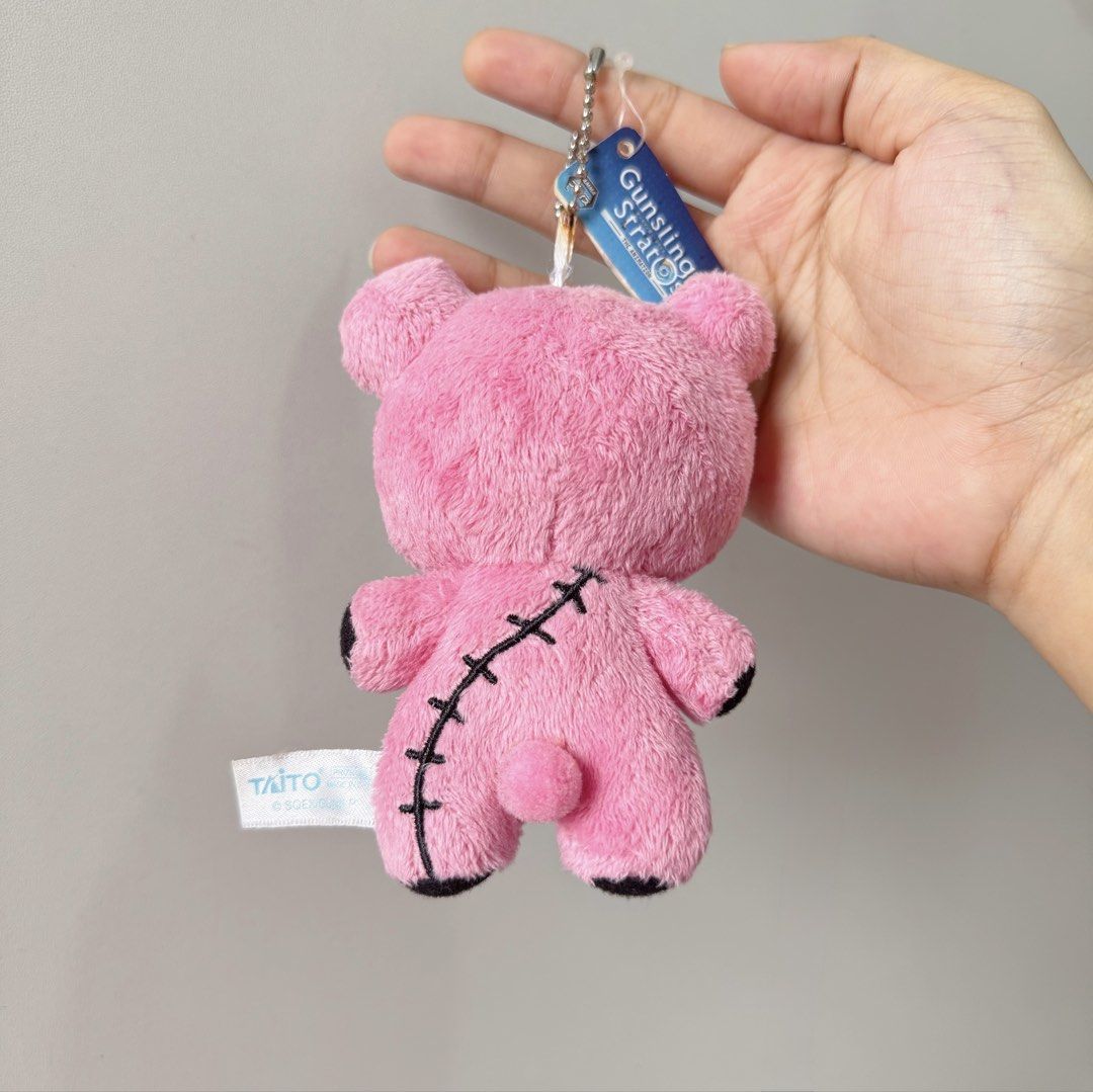 Gunslinger Stratos Maguma Pink Bear Charm (Category: Plushies & Soft Toys) located in Manila. Submitted by ashyyel_ (Listing ID 1465303687, Image 2). Description: .