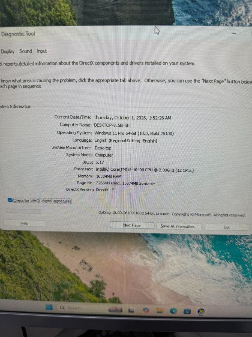 Hailan all in one PC 22 inches (Category: Desktops) located in Manila. Submitted by happyearth.953a15 (Listing ID 1465380802, Image 3). Description: Hailan all in one PC 22 inches I5 7th gen Intel UHD Graphics 630 16gb ram 256gb ssd Windows 11 pro OS Unit with power adapter 💸💸 8,500 Location: San Andres bukid manila Pick up or deliver.