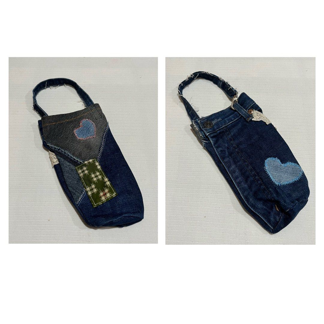 ‼️📢SUPER SALE🔥‼️ Handcrafted Upcycled Denim Water Bottle Pouch (Category: Purses & Pouches) located in Mangaldan. Submitted by janzyvi (Listing ID 1465211435, Image 1). Description: .