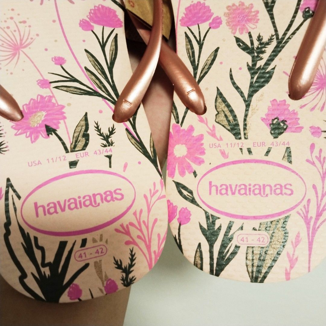 Havaianas flip flops size 41-42 (Category: Slippers and slides) located in Pateros City. Submitted by blashjunks.y2k (Listing ID 1465171708, Image 2). Description: HAVAIANAS FLIP FLOPS SIZE 41-42 WOMENS 450PHP MSG US.