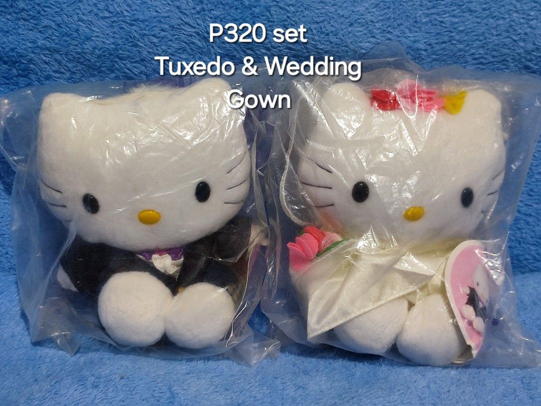 Hello Kitty & Dear Daniel Wedding Plush Toy Sets (Category: Plushies & Soft Toys) located in Baguio. Submitted by abigailmyra (Listing ID 1465373235, Image 3). Description: - Hello Kitty & Dear Daniel wedding plush set representing 5 diverse cultures - Includes Japanese Wedding, Tuxedo & Gown, Malay Wedding, Chinese Wedding, and Korean Wedding (SOLD)pairs - Features traditional outfits with intricate embroidery and detailed accessories - Conditio