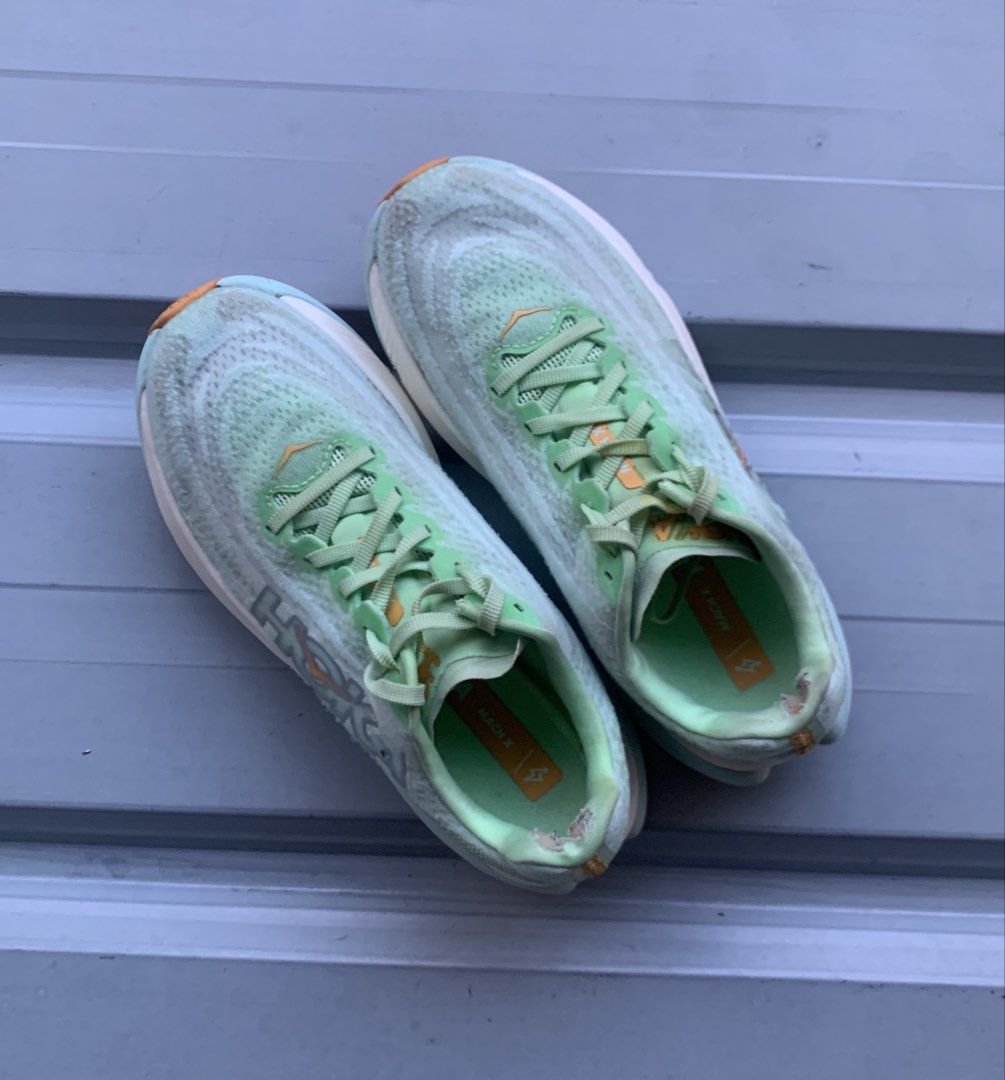 Hoka Mach X (Category: Sneakers) located in Marikina City. Submitted by azaero (Listing ID 1465292477, Image 3). Description: Size Women’s US 7.5 / cm 24.5 / Euro 39.5 Sockliner issue.