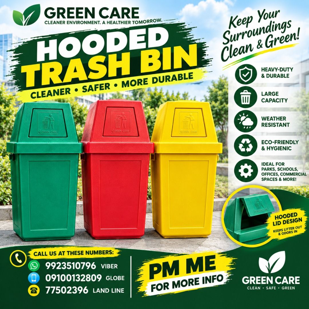 HOODEN TRASH BIN (Category: Looking For) located in Caloocan City. Submitted by trzl_liza14 (Listing ID 1465218781, Image 1). Description: ✅ Guaranteed lowest price ✅ Quality products ✅ Big discount for bulk orders ✅ 100% LEGIT TRUSTED SUPPLIER! ✅ With Complete Legal Documents ✅ BIR Registered We Supply All Kinds Of PPE Supplies, Raincoat, Hard Hat, Cooler Box, Plastic Trash Bin, Road Barriers, Kayak Boats, Crystal Kayak, Traffic Cone, T-Bollards