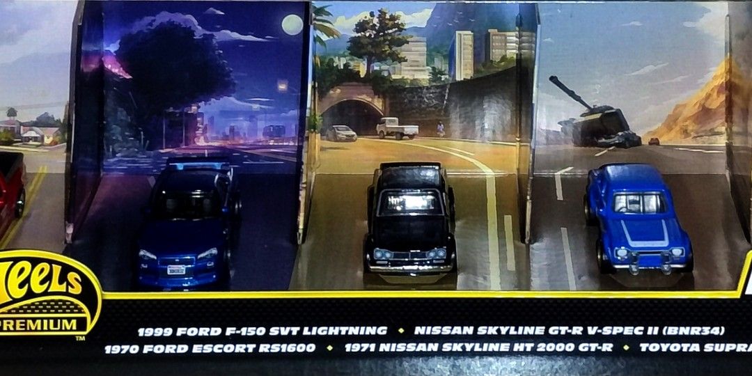 Hot Wheels Brian O'Connor Premium Diorama Box Set // 2500php (Category: Vehicle & Diecast Models) located in Quezon City. Submitted by edrielgp (Listing ID 1465244163, Image 2). Description: Hot Wheels Brian O'Connor Premium Diorama Box Set // 2500php Sealed Bnew Nissan Skyline GTR34 R34 Toyota Supra Ford Escort Ford F150 Nissan Skyline Black 2000gt Payment - gcash or gotyme Meet up by schedule Location: Wilcon City Center Visayas Ave., Quezon Ci