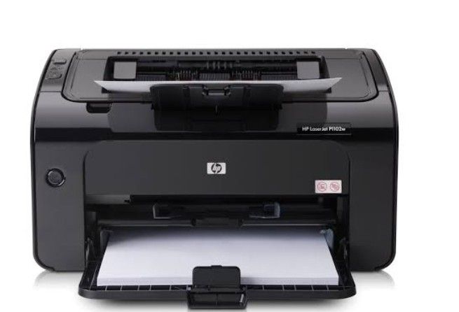 HP LaserJet Pro P1102w Wireless Laser Printer (Category: Printers, Scanners & Copiers) located in Pateros City. Submitted by valezajoakkergor004 (Listing ID 1465281784, Image 1). Description: - Model: HP LaserJet Pro P1102w Wireless Black Laser Printer - Ideal for: Home office, remote work, or study desk setup - Features: Compact monochrome printing with wireless connectivity - Design: Clean black plastic housing with fold-out input tray and top 