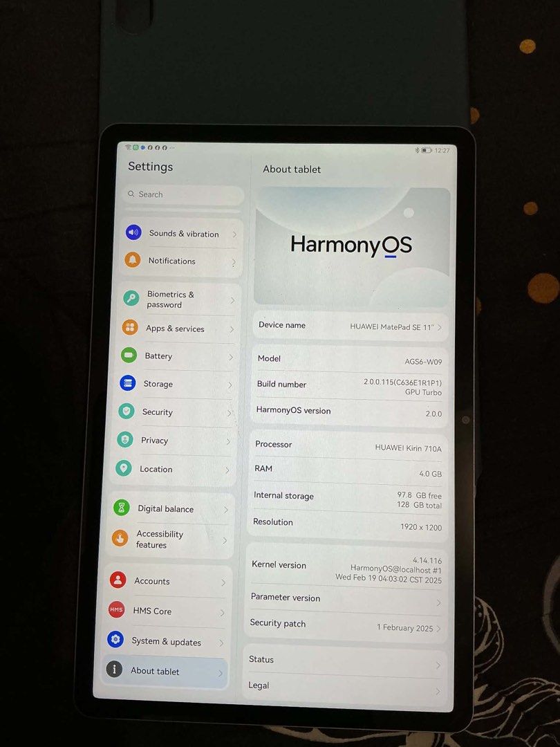 Huawei MatePad SE 11' (Category: Android) located in General Santos City (Dadiangas). Submitted by ziaechll (Listing ID 1465207450, Image 3). Description: Bought last Aug 8 for 12,999 RFS: Mom realized she's not fond of tablets With Complete Inclusion Not abused, used around 3 times a week lang .