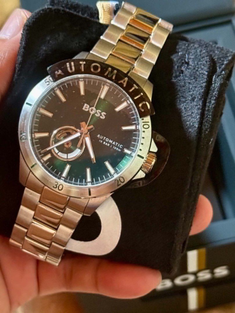HUGO BOSS STAINLESS-STEEL AUTOMATIC WATCH (Category: Men's Watches) located in Manila. Submitted by sincerelyashley (Listing ID 1465283524, Image 2). Description: Brand new and unused. Authentic..