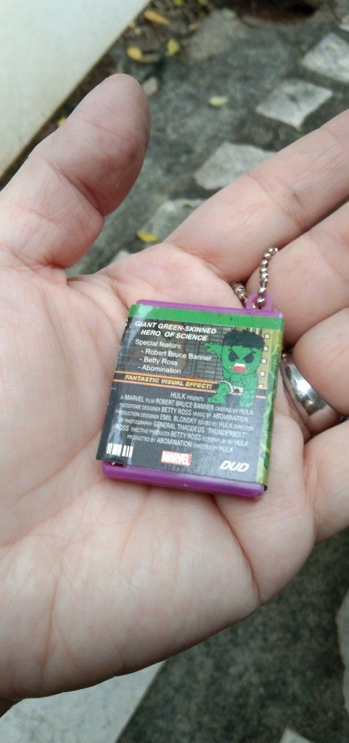 Hulk book keychain (Category: Action & Battle Toys) located in Quezon City. Submitted by eidorableshop (Listing ID 1465184517, Image 2). Description: .