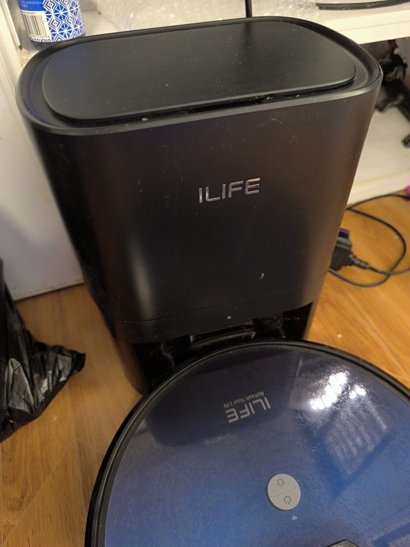 ILIFE T10s Robot Vacuum and Auto Empty Station (Category: Vacuum Cleaner & Housekeeping) located in Cavite. Submitted by iammrsdr (Listing ID 1465182244, Image 2). Description: • Ultimate hands-free cleaning with an automatic self-emptying station. • Smart LDS laser navigation accurately maps out your home to avoid obstacles. • Powerful 2-in-1 vacuuming and mopping system with strong suction for carpets and floors. - Cleaning System: Dual side br