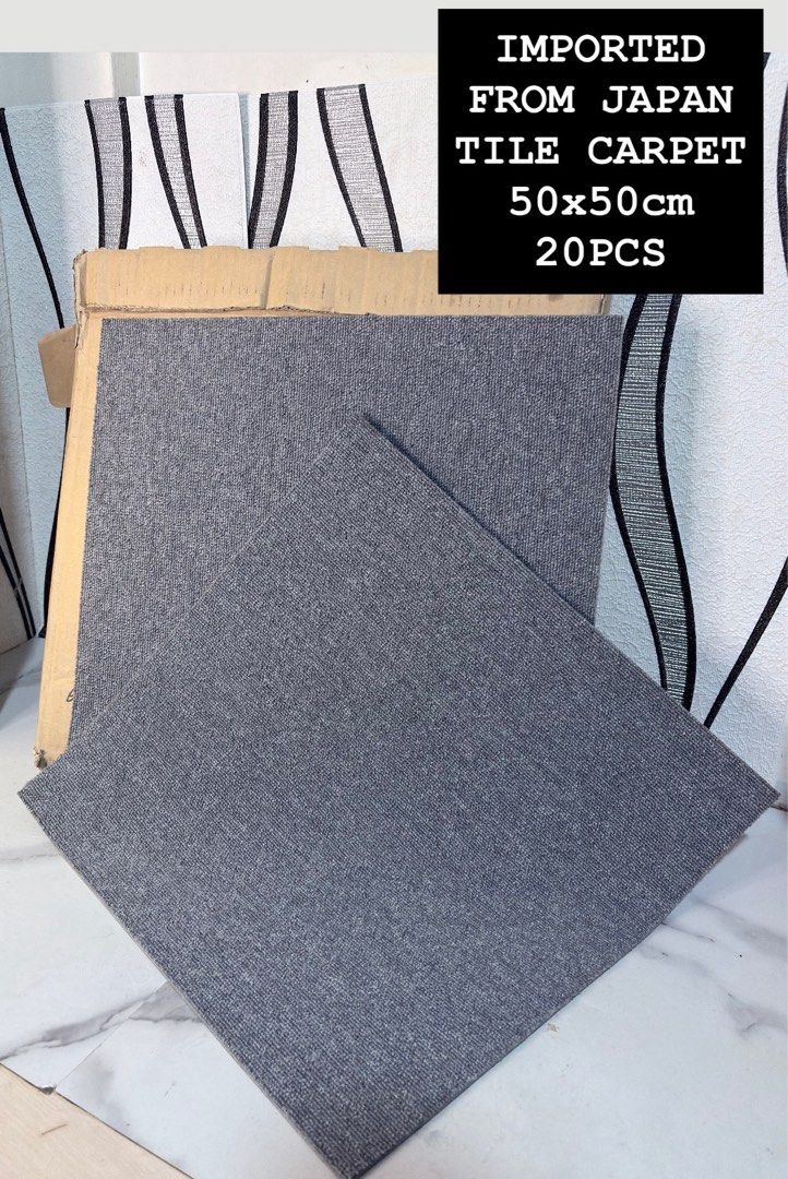 IMPORTED FROM JAPAN TILE CARPET 20PCS 🇯🇵 (Category: Carpets, Mats & Flooring) located in Valenzuela. Submitted by dkjapansurplus (Listing ID 1465195350, Image 1). Description: 🇯🇵 IMPORTED FROM JAPAN TILE CARPET 20PCS 🇯🇵 NO ISSUE ‼️.