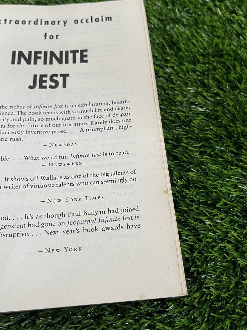 Infinite Jest by David Foster Wallace (Category: Storybooks) located in Quezon City. Submitted by notabbie (Listing ID 1465209793, Image 2). Description: 🌸 remaindered copy originally priced at around Php900 🌸 top and side have foxed pages 🌸 rfs: need funds .