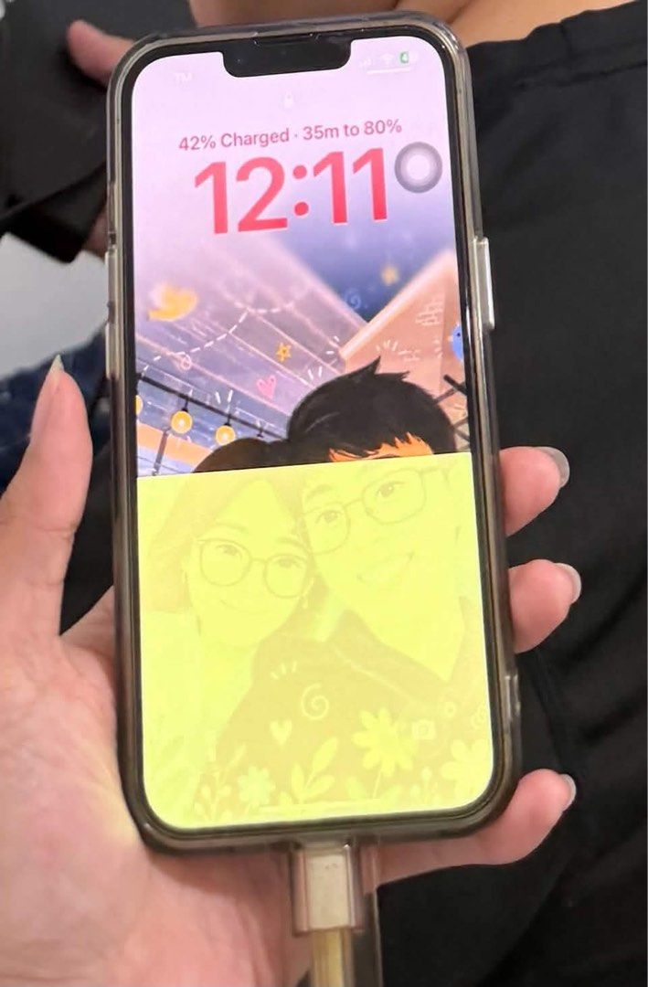 Iphone 13 Pro BROKEN LCD (Category: iPhone 13 Series) located in Taguig. Submitted by peenut_butter (Listing ID 1465370338, Image 3). Description: LCD broke because of DIY battery replacement lol. anyone wants to buy this. only half of the screen is damaged as seen from the photo. Screen is still working properly like you can still tap/press on the part where it has white/yellow and it will respond. LCD ONLY. PHONE NOT INCLUDED.