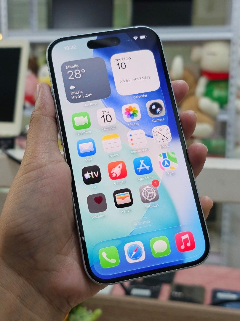IPHONE 15 128G. 80%BH FU FIXED NA (Category: iPhone 15 Series) located in Rizal. Submitted by bheviers14 (Listing ID 1465237162, Image 2). Description: IPHONE 15 128GB 80% battery health Factory unlocked All working ✅️ Test to sawa no history of repair ntc approved No issue performance with case,cable NO SWAP Store location: Cityland grand central residences mandaluyong Ground-floor unit 106.