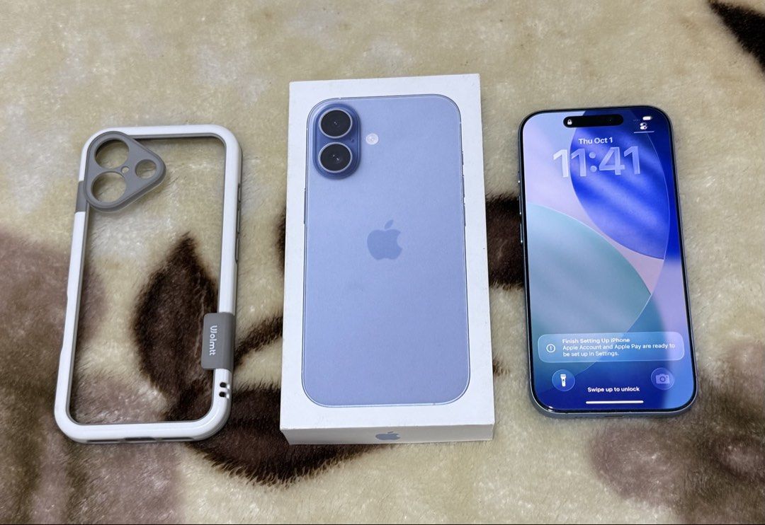 Iphone 17 in Mist Blue (Category: iPhone 17 Series) located in San Pedro. Submitted by cathy_paras (Listing ID 1465262066, Image 2). Description: 📱 iPhone 17 — Mist Blue | 256GB 💾 256GB Storage 🔓 Factory Unlocked 🇵🇭 NTC Approved 🔋 94% Battery Health 📦 Complete Original Package 💯 99% Smooth — No Issues 🛠️ No History of Repair ✅ Check & Reset All You Want! 📍 Location: San Pedro, Laguna 📍 Meet-up: Robinsons Galleria South 🚨 PICK-UP / MEE