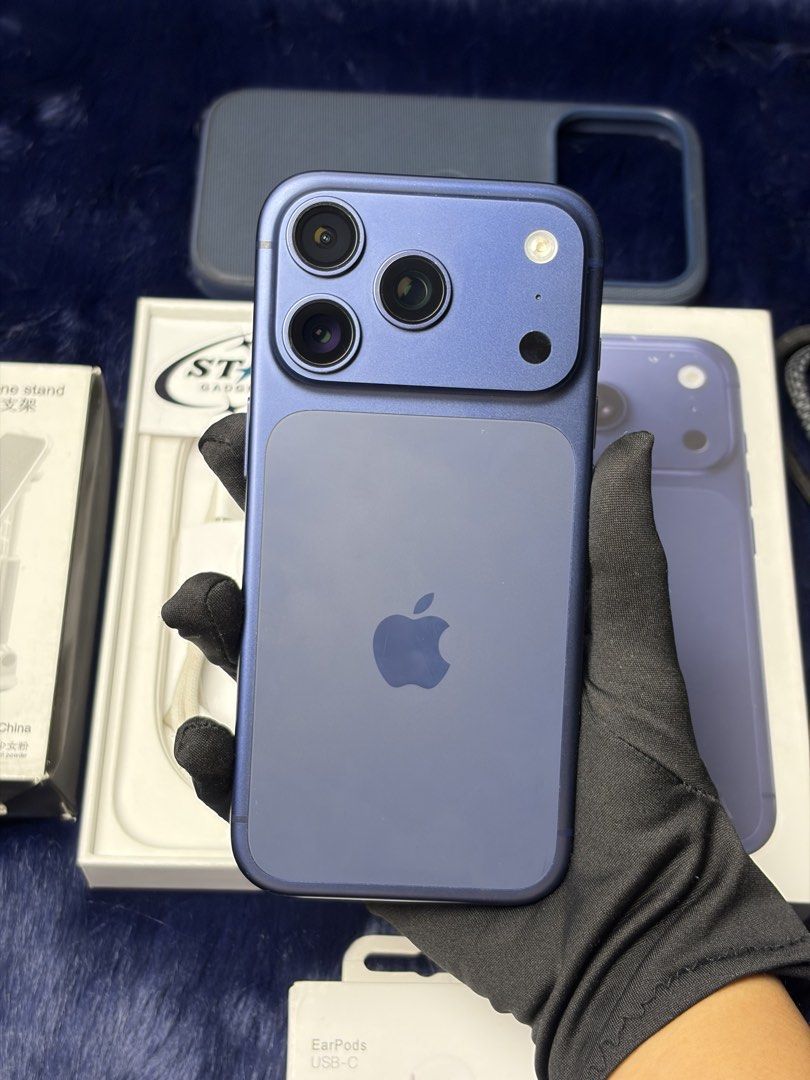 iPhone 17 Pro 256GB Deep Blue (Category: iPhone 17 Series) located in Cebu City. Submitted by stargadgets00 (Listing ID 1465223107, Image 3). Description: ✨AVAILABLE✨ iPhone 17 Pro 256GB Deep Blue - 65,000 🍎 Apple Warranty til January 29, 2027 5G Any sim 99% battery health 256gb / 12gb RAM Factory unlocked + Esim Running in lOS 27.0 latest Reset all you want upon meet up No scratch No dent No hidden issue No history of repair ZPA Approved True t