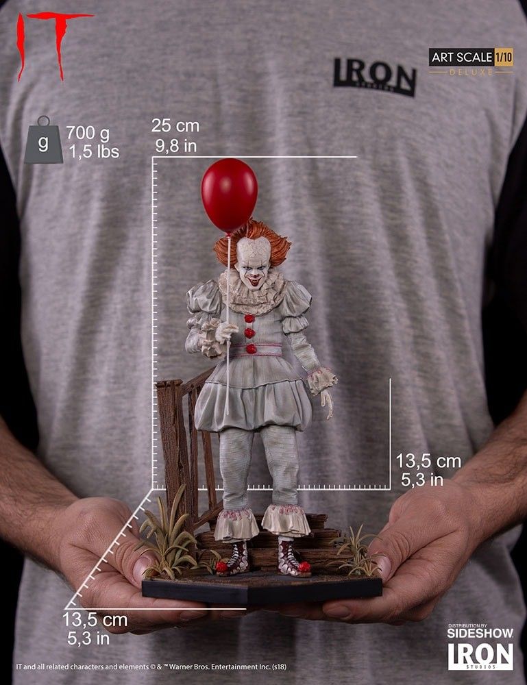 IRON STUDIOS PENNYWISE 1/10 SCALE (Category: Figurines & Statues) located in Manila. Submitted by aj1nn (Listing ID 1465382227, Image 2). Description: BRAND NEW OPENED FOR CHECKING NO ISSUE / RESIN.