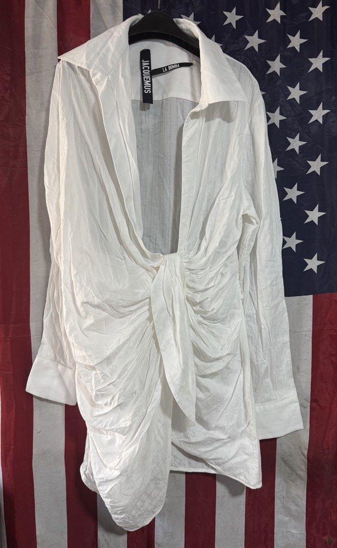 Jacquemus La Bomba dress (Category: Dresses) located in Cebu City. Submitted by etnaner (Listing ID 1465381112, Image 2). Description: JACQUEMUS La Bomba dress Size: 40 Made in Portugal Great condition Check Issue: tags needs re stitched Pls manage your expectations this were ukay item Note: Self - authentication only .
