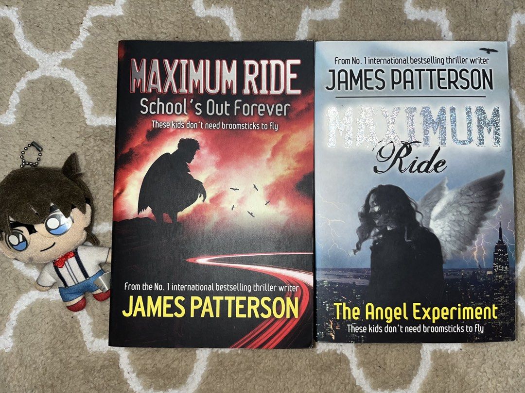 James Patterson Book Bundle - Maximum Ride & Alex Cross (Category: Storybooks) located in Tarlac. Submitted by yuejunnie (Listing ID 1465249612, Image 2). Description: - Bundle of 4 thrilling James Patterson paperback novels - Includes: Maximum Ride: The Angel Experiment, Maximum Ride: School's Out Forever, Don't Blink, and Kiss the Girls - Condition: Normal shelf wear on edges and spines; price sticker on one cover - Selling to clear out bookshe