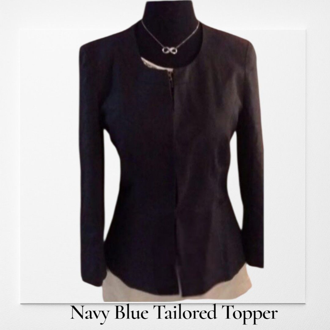 Jermyn Street Navy Blue Tailored Topper Jacket Blazer Small Medium Split Neckline (Category: Coats, Jackets and Outerwear) located in Bacoor. Submitted by aithriftcloset (Listing ID 1465272522, Image 3). Description: Code: Petite Cut Blazers 👌🏆Jermyn Street Navy Blue Tailored Topper Jacket Blazer Small Medium Split Neckline Jermyn Street Navy Blue Tailored Topper Jacket Blazer Small Medium Split Neckline 💡Product Overview 🏷Brand: Jermyn Stree