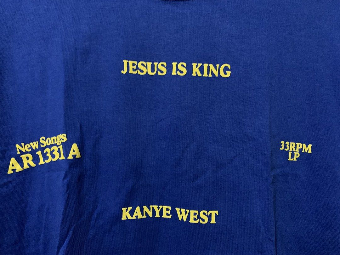 Jesus Is King Tshirt (Category: Tshirts & Polo Shirts ) located in Goa. Submitted by j_thrifters_shop (Listing ID 1465227087, Image 3). Description: issue; Minimal stain on sleeve(last pic) - the click the First Photo for Details -free sticker -shipping every weekend MOP: Gcash#09661308878 Jastone A. - first to settle can get the Item. Location: Goa, Camarines Sur📍📍 -No reservation unless paid.
