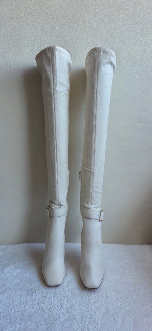 jimmy choo thigh high strecth boots (Category: Boots) located in Balanga. Submitted by chaneldiorlegit (Listing ID 1465305089, Image 2). Description: unused retailed around 60k.