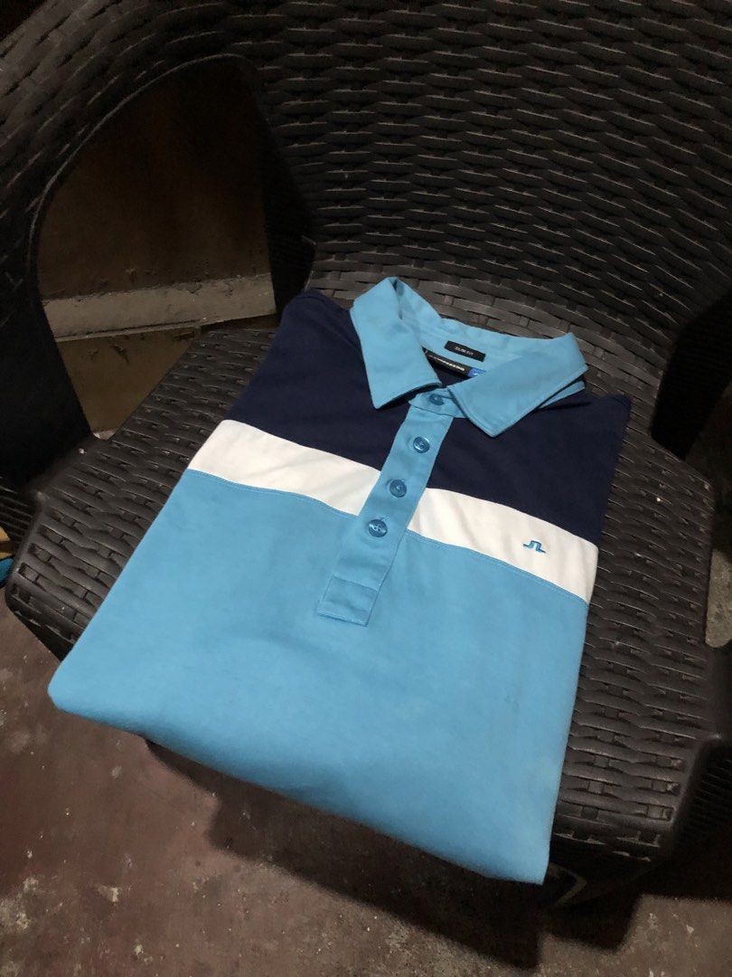 j.lindeberg Polo Shirt (Category: Activewear) located in Cagayan de Oro. Submitted by rosellersumod-ong (Listing ID 1465307761, Image 2). Description: Very good condition issue:Bleach Stain Size M 21/28 Cr9/10 Condition 9/10 Mine 1200.