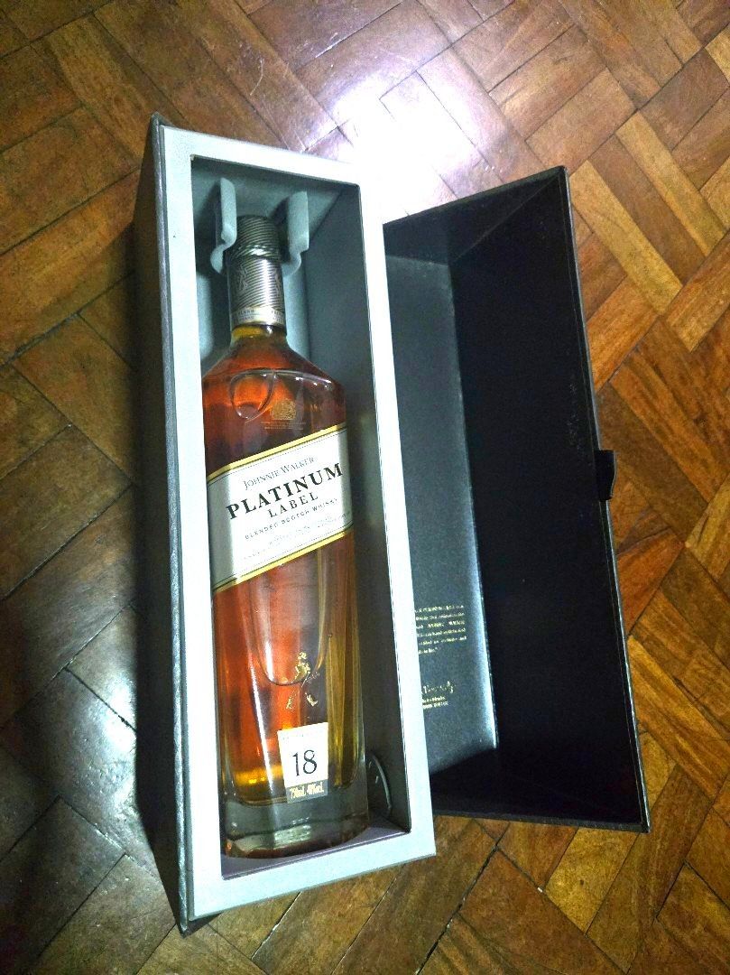 Johnnie Walker Platinum (Vintage batch) (Category: Other Food & Drinks) located in Manila. Submitted by cl1988 (Listing ID 1465293974, Image 1). Description: Johhnie Walker Platinum vintage batch 1st release Sealed Stored properly 09178024466 Makati.