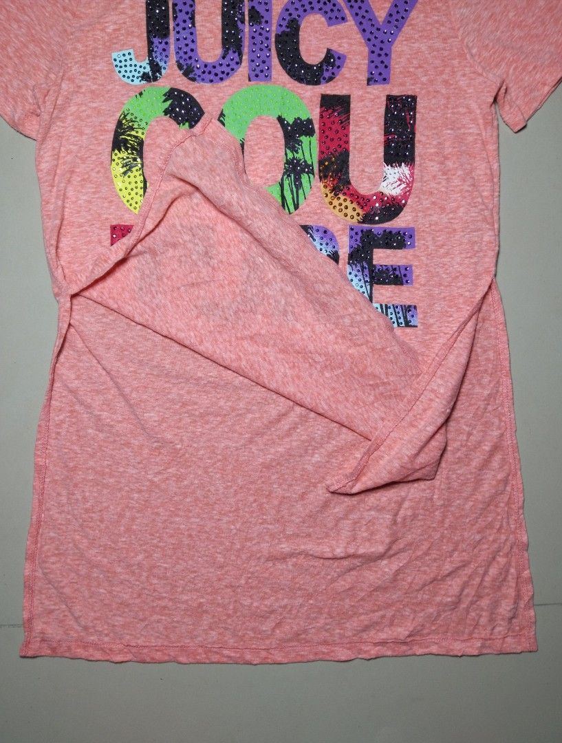 Juicy Couture Graphic Tee Pink (Category: Shirts) located in Dumaguete. Submitted by rommel159 (Listing ID 1465216291, Image 3). Description: Juicy Couture shirt Size: Small Width: 17 Length: 24.5 Excellent Condition No Issue Location: Negros Oriental .