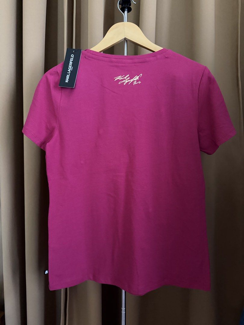 Karl Largerfeld Tshirt (Category: Shirts) located in Cavite. Submitted by disneygirl27 (Listing ID 1465187571, Image 2). Description: Karl Lagerfeld in size Small, can fit up to medium to Large Their size is kinda big so you need to size down Pwede pang gift sa Christmas Rfs: wrong size Helping tags Kate Spade Coach Zara Mk Michael Kors Uniqlo.