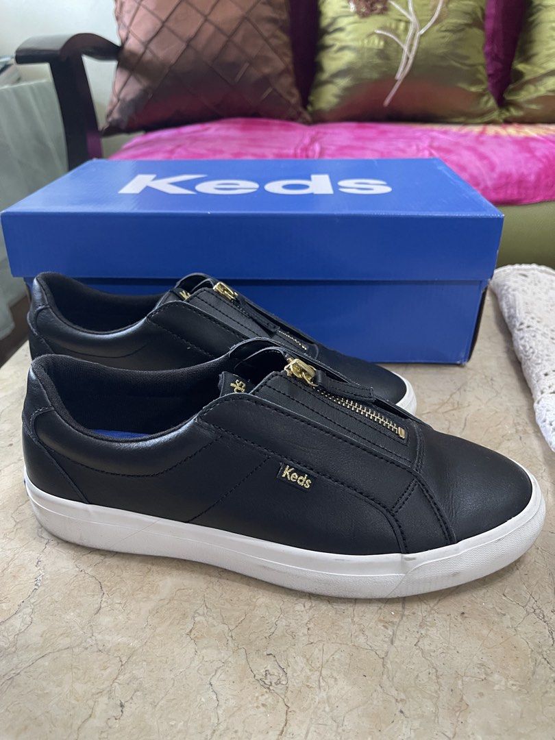 Keds Pursuit Zip Leather Sneaker Black (Category: Sneakers) located in Manila. Submitted by dstrangerthings (Listing ID 1465356390, Image 1). Description: .