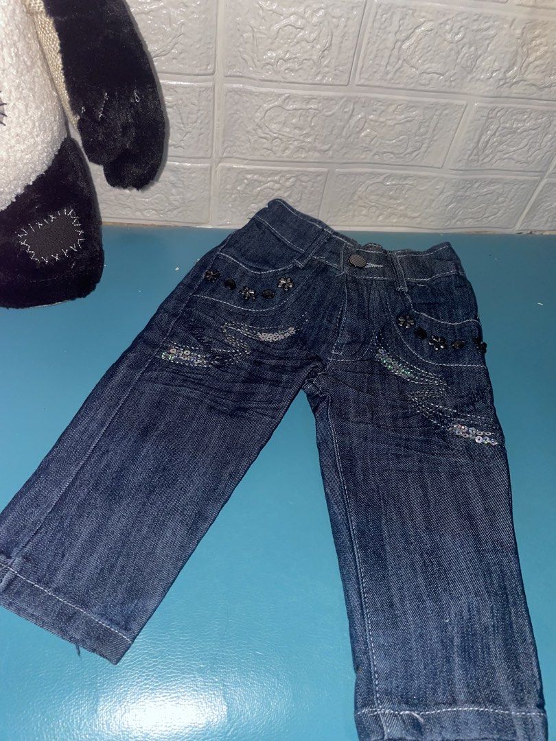 Kiddie pants (Category: Babies & Kids Fashion) located in Manila. Submitted by xyluv (Listing ID 1465381876, Image 2). Description: Kids denim pants Never used Fashionable and cute.