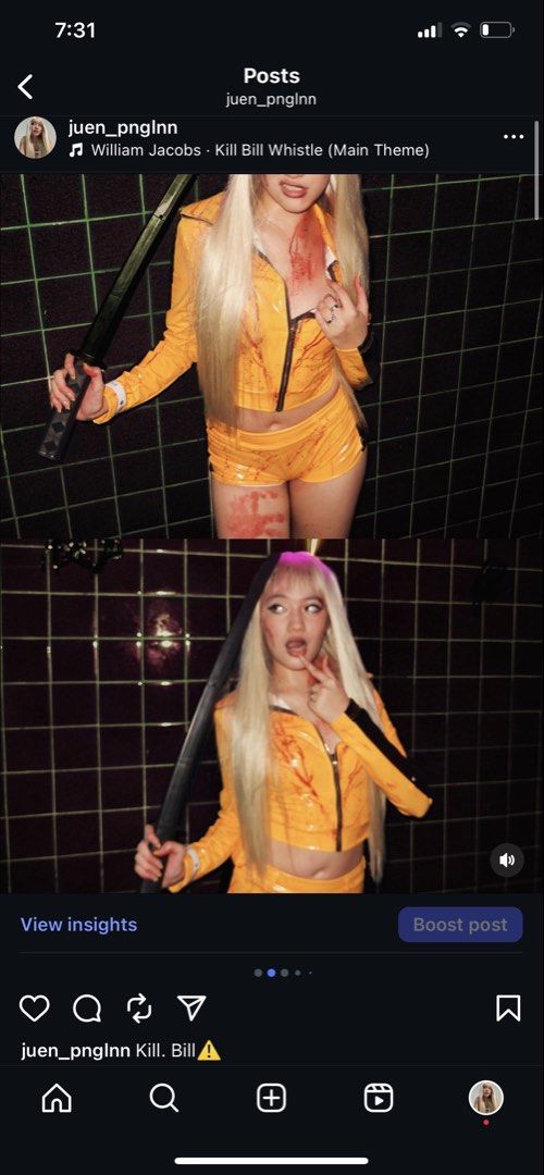 KILL BILL Costume (Category: Sets or Coordinates) located in Manila. Submitted by juenwears (Listing ID 1465369644, Image 3). Description: once used.