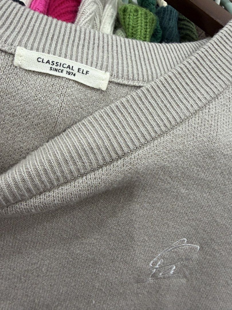 Knit Basic Premium Classical Elf (Category: Longsleeves) located in Shah Alam. Submitted by knitting.meow (Listing ID 1465374613, Image 2). Description: P28 L21/23 Kain basic sejuk lg best dr gw.