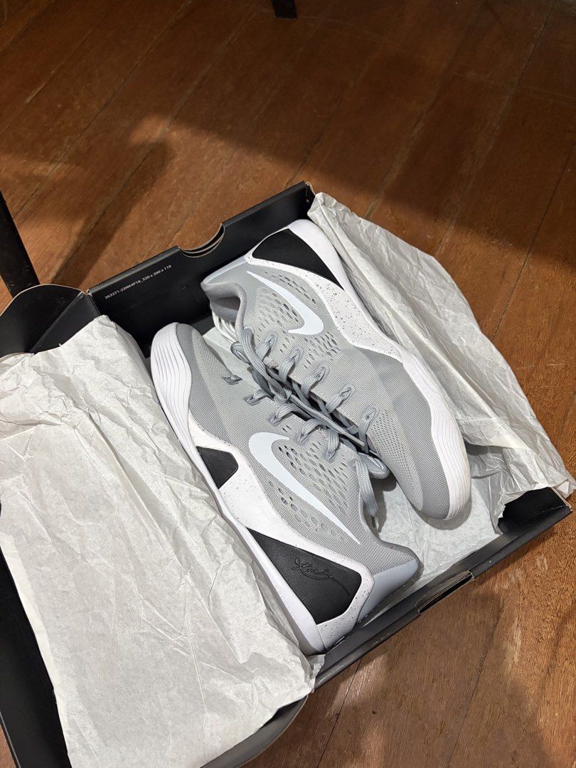 Kobe 9 Wolf Grey (Category: Sneakers) located in Tanauan. Submitted by ctrlthrift_ (Listing ID 1465258246, Image 2). Description: For sale only ‼️‼️ Nike kobe 9 wolf grey Size 9 mens 3x used wood court With og box 9/10 condition Legit/ authentic Tanauan batangas NEGOTIABLE sa sure Buyer.