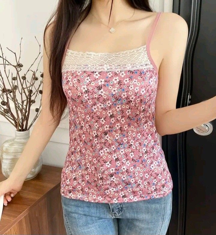 Korean Style Sleeveless Top (Category: Sleeveless) located in Batangas. Submitted by zenrez_shop (Listing ID 1465288626, Image 2). Description: Pre-order available color: Purple, black, navy blue and pink after order the items arrive to you 2 to 4 days. available sizes: Small, medium, large.