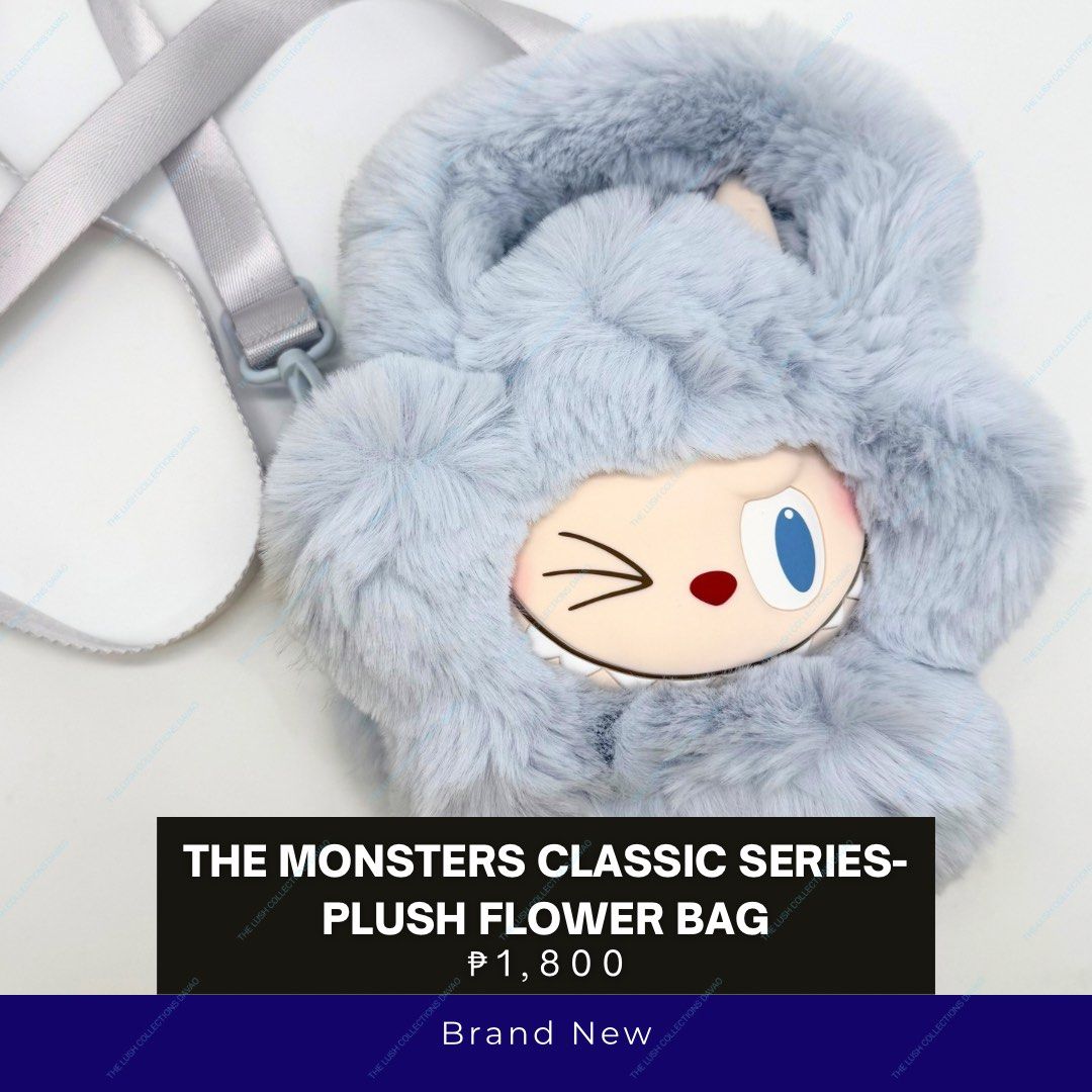 Labubu The Monsters Classic Plush Flower Bag (Category: Character Goods) located in Davao. Submitted by swift.coco2026 (Listing ID 1465338535, Image 2). Description: Plastic bag unsealed but never used..